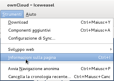 Informazioni sul sito Informazioni sul sito