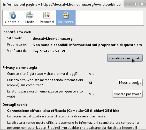 Clicco Visualizza Certificato Clicco Visualizza Certificato