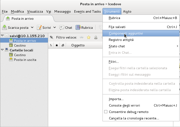 Apertura Componenti Aggiuntivi di IceDove Apertura Componenti Aggiuntivi di IceDove