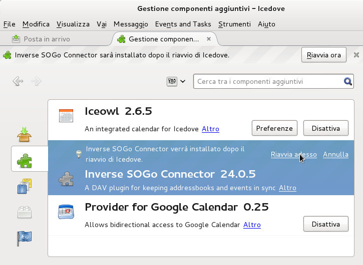 Riavvio di IceDove Riavvio di IceDove