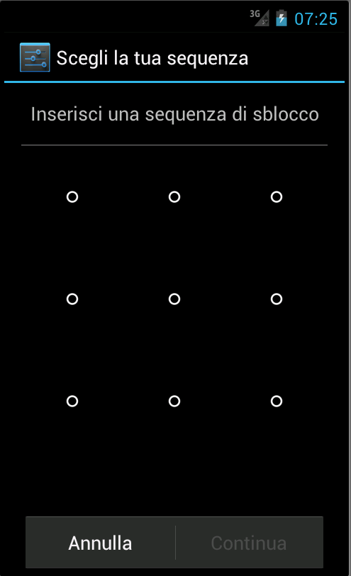Scelgo una sequenza Scelgo una sequenza