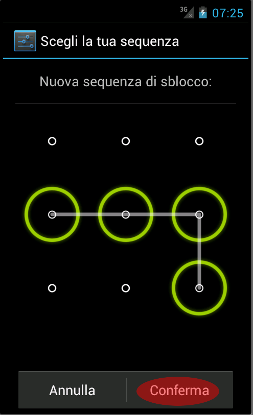 Faccio TAP su Conferma Faccio TAP su Conferma