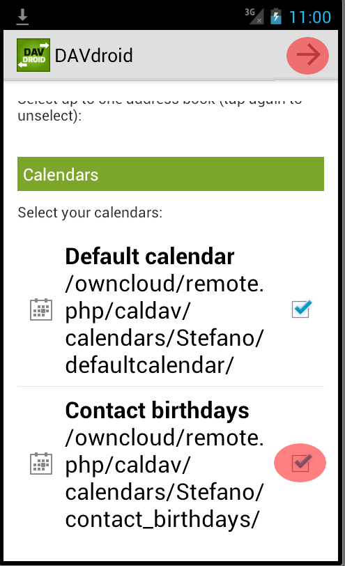 Seleziono scecondo calendaro e faccio TAP su freccia a destra Seleziono scecondo calendaro e faccio TAP su freccia a destra