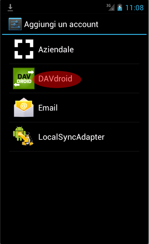 Faccio TAP di nuovo su DAVdroid Faccio TAP di nuovo su DAVdroid