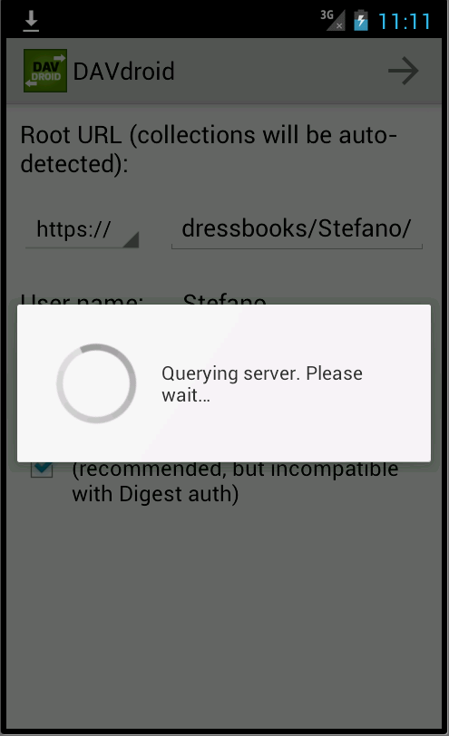 Viene verificato l'account dei contatti. Attendiamo. Viene verificato l'account dei contatti. Attendiamo.