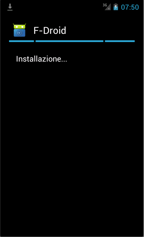 Installazione in corso... Installazione in corso...