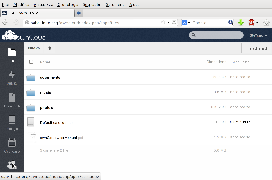 Selezione Finestra Contatti Selezione Finestra Contatti