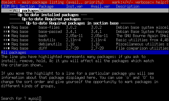 ricerco MYSQL con / e poi con A CAPO