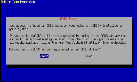 accettiamo la registrazione del DRIVER ODBC
