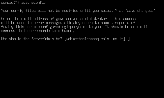 accettiamo con A CAPO l'indirizzo e-mail del webmaster