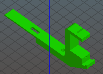 rendering del supporto servo